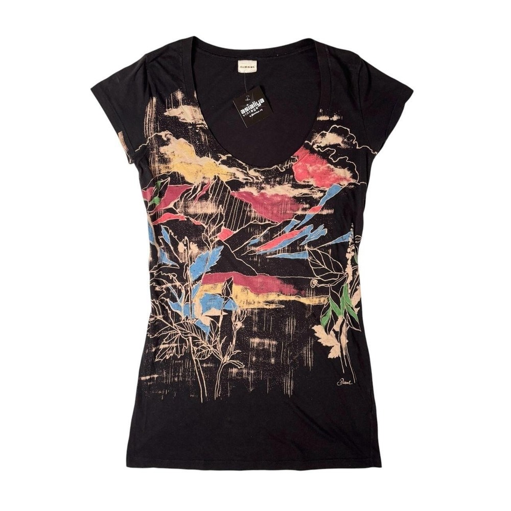 Diesel linework graphic tee